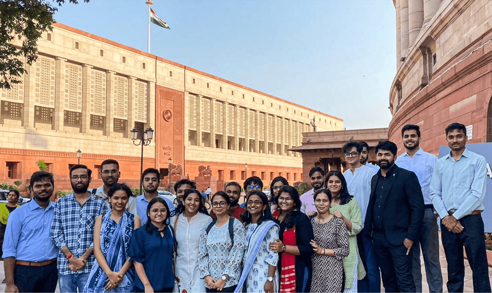 Fellows at New Parliament Building